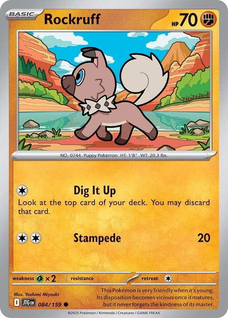 Rockruff - SV09: Journey Together Pokémon trading card
