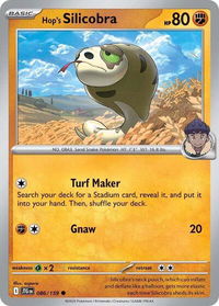 Hop's Silicobra - SV09: Journey Together (JTG) #086/159 - Common Pokémon Trading Card