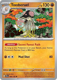 Toedscruel - SV09: Journey Together (JTG) #089/159 - Uncommon Pokémon Trading Card