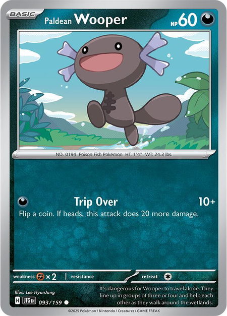 Paldean Wooper - SV09: Journey Together Pokémon trading card