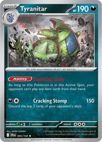 Tyranitar - SV09: Journey Together (JTG) #095/159 - Rare Pokémon Trading Card