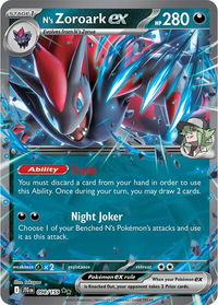 N's Zoroark ex - 098/159 - SV09: Journey Together (JTG) #098/159 - Double Rare Pokémon Trading Card
