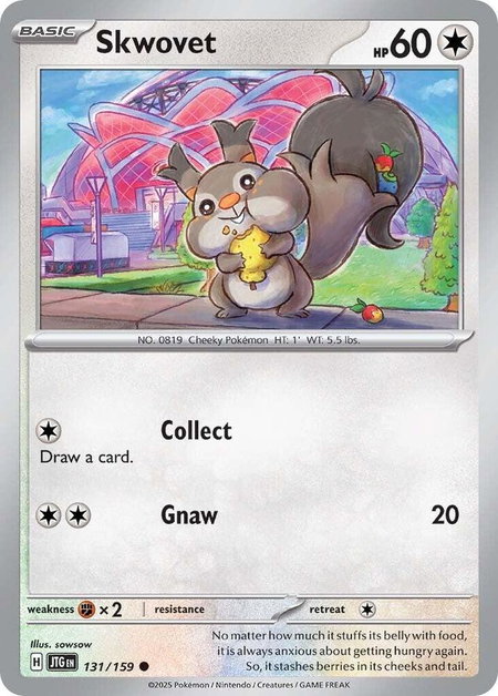 Skwovet - SV09: Journey Together Pokémon trading card