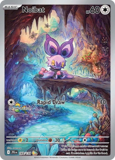 Noibat - 169/159 - SV09: Journey Together Pokémon trading card