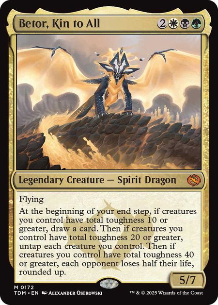 Betor, Kin to All - Tarkir: Dragonstorm Magic: The Gathering trading card