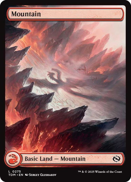 Mountain (0275) - Tarkir: Dragonstorm Magic: The Gathering trading card