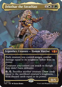 Felothar the Steadfast (Borderless) - Commander: Tarkir: Dragonstorm (TDC) #4 - Mythic Rare Magic: The Gathering Trading Card