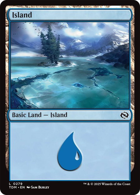 Island (0279) - Tarkir: Dragonstorm Magic: The Gathering trading card