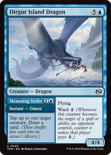 Dirgur Island Dragon - Tarkir: Dragonstorm Magic: The Gathering trading card