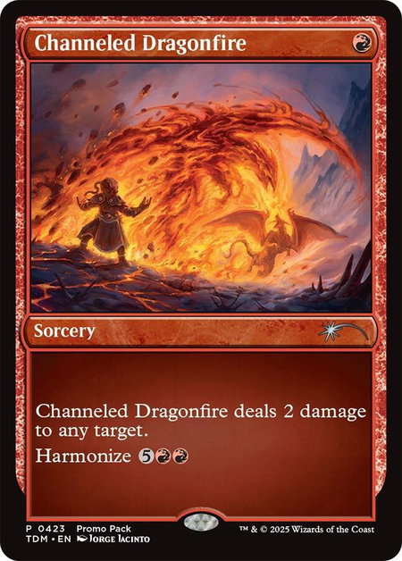 Channeled Dragonfire - Promo Pack: Tarkir: Dragonstorm Magic: The Gathering trading card