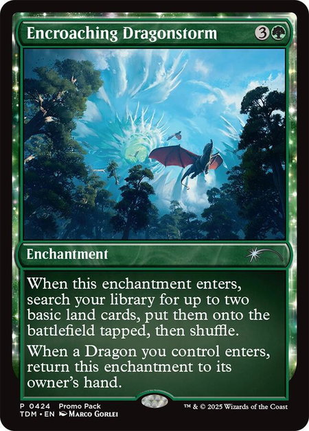Encroaching Dragonstorm - Promo Pack: Tarkir: Dragonstorm Magic: The Gathering trading card