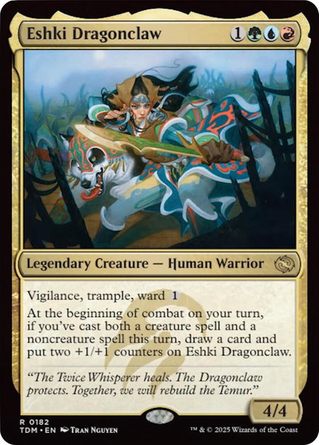 Eshki Dragonclaw - Tarkir: Dragonstorm Magic: The Gathering trading card