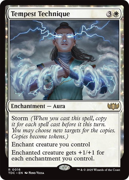 Tempest Technique - Commander: Tarkir: Dragonstorm Magic: The Gathering trading card
