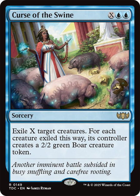 Curse of the Swine - Commander: Tarkir: Dragonstorm Magic: The Gathering trading card