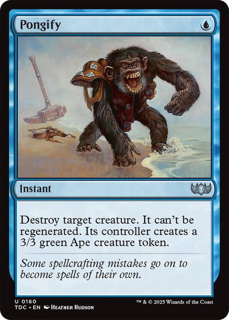Pongify - Commander: Tarkir: Dragonstorm Magic: The Gathering trading card