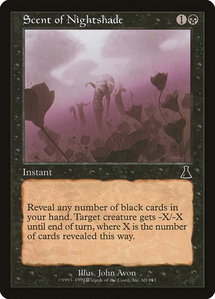 Scent of Nightshade - Urza's Destiny (UDS) #69 - Common Magic: The Gathering Trading Card
