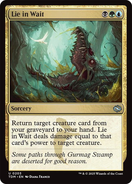 Lie in Wait - Tarkir: Dragonstorm Magic: The Gathering trading card