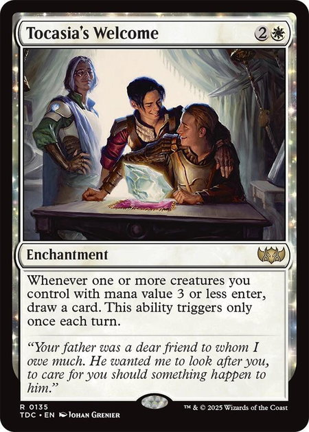 Tocasia's Welcome - Commander: Tarkir: Dragonstorm Magic: The Gathering trading card