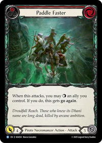 Paddle Faster - High Seas #SEA054 - Rare Flesh and Blood Trading Card