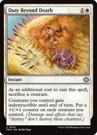 Duty Beyond Death - Tarkir: Dragonstorm (TDM) #10 - Uncommon Magic: The Gathering Trading Card