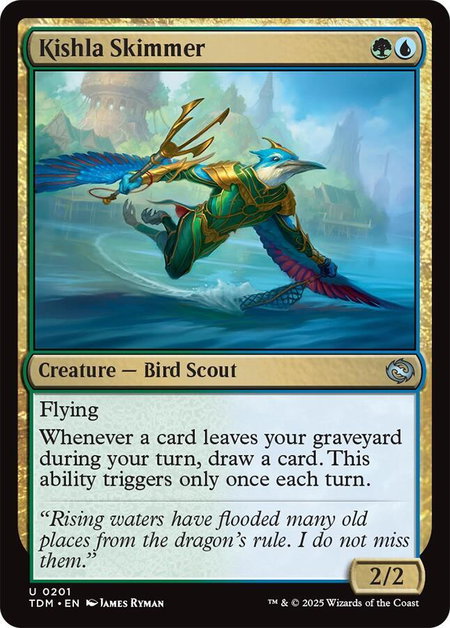 Kishla Skimmer - Tarkir: Dragonstorm Magic: The Gathering trading card