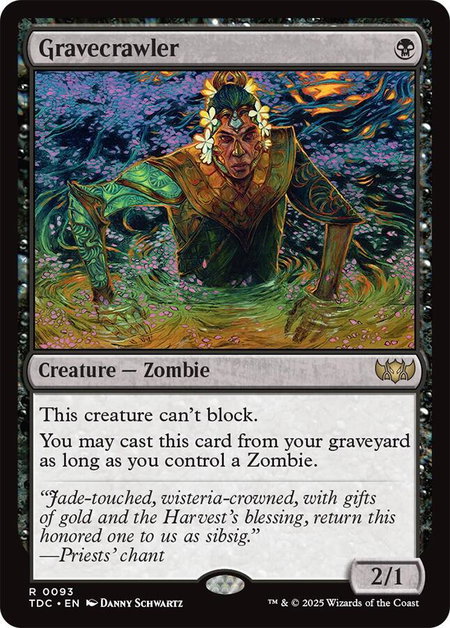Gravecrawler - Commander: Tarkir: Dragonstorm Magic: The Gathering trading card