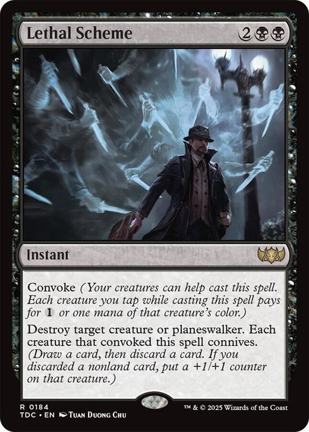 Lethal Scheme - Commander: Tarkir: Dragonstorm Magic: The Gathering trading card
