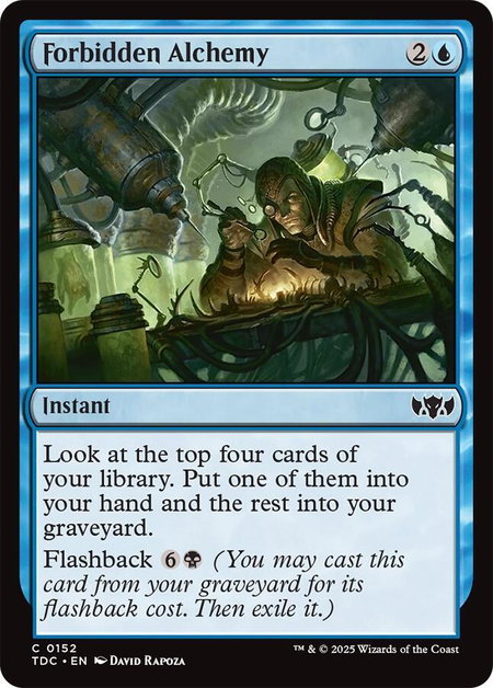 Forbidden Alchemy - Commander: Tarkir: Dragonstorm Magic: The Gathering trading card
