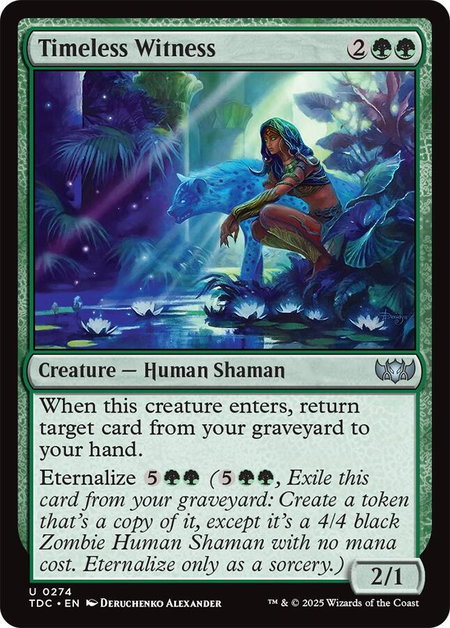 Timeless Witness - Commander: Tarkir: Dragonstorm Magic: The Gathering trading card