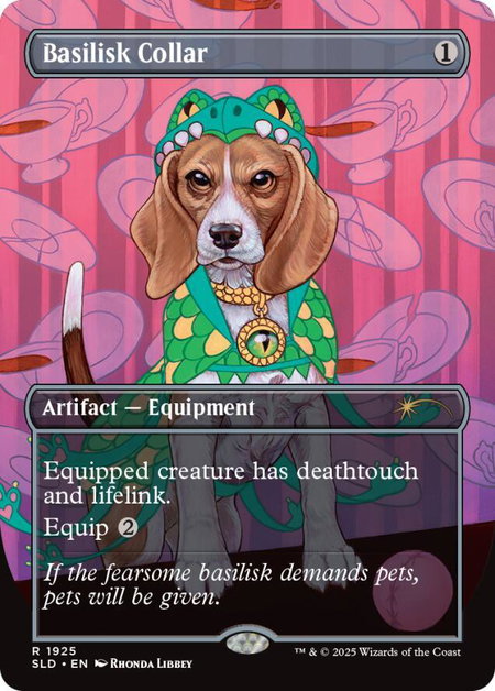 Basilisk Collar (1925) - Secret Lair Drop Series Magic: The Gathering trading card