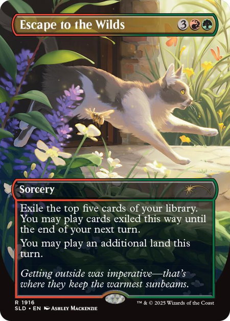 Escape to the Wilds (1916) - Secret Lair Drop Series Magic: The Gathering trading card