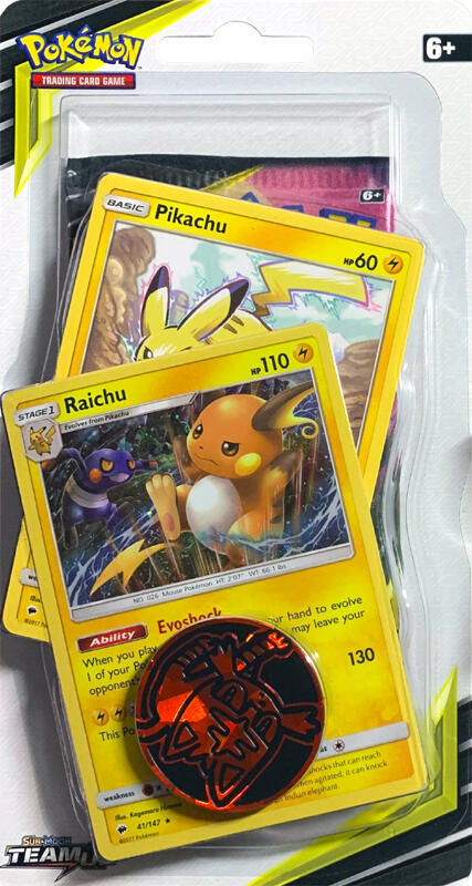 Team Up Premium Checklane Blister [Raichu] - SM - Team Up Pokémon trading card