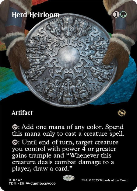 Herd Heirloom (Borderless) - Tarkir: Dragonstorm Magic: The Gathering trading card