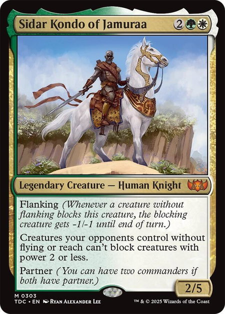 Sidar Kondo of Jamuraa - Commander: Tarkir: Dragonstorm Magic: The Gathering trading card