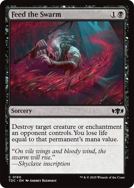Feed the Swarm - Commander: Tarkir: Dragonstorm Magic: The Gathering trading card