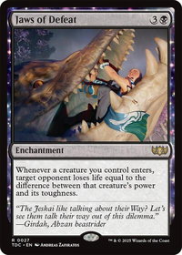 Jaws of Defeat - Commander: Tarkir: Dragonstorm (TDC) #27 - Rare Magic: The Gathering Trading Card