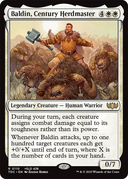 Baldin, Century Herdmaster - Commander: Tarkir: Dragonstorm Magic: The Gathering trading card