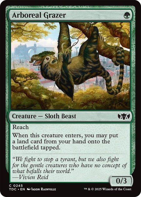 Arboreal Grazer - Commander: Tarkir: Dragonstorm Magic: The Gathering trading card