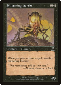 Skittering Horror - Urza's Destiny (UDS) #70 - Common Magic: The Gathering Trading Card