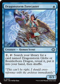 Dragonstorm Forecaster - Tarkir: Dragonstorm (TDM) #43 - Uncommon Magic: The Gathering Trading Card