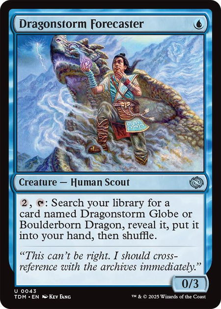 Dragonstorm Forecaster - Tarkir: Dragonstorm Magic: The Gathering trading card