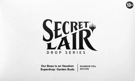 Secret Lair Drop: Our Boss is on Vacation Superdrop: Garden Buds - Rainbow Foil Edition trading card from Secret Lair Drop Series Secret Lair Drop: Our Boss is on Vacation Superdrop: Garden Buds - Rainbow Foil Edition - Secret Lair Drop Series Magic: The Gathering trading card