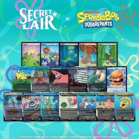 Secret Lair Drop: Our Boss is on Vacation Superdrop: Spongebob Squarepants Bundle - Non-Foil Edition trading card from Secret Lair Drop Series Secret Lair Drop: Our Boss is on Vacation Superdrop: Spongebob Squarepants Bundle - Non-Foil Edition - Secret Lair Drop Series Magic: The Gathering trading card