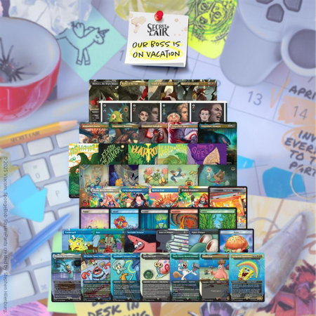 Secret Lair Drop: Our Boss is on Vacation Superdrop: Desk Fort Made of Non-Foils Bundle - Secret Lair Drop Series Magic: The Gathering trading card