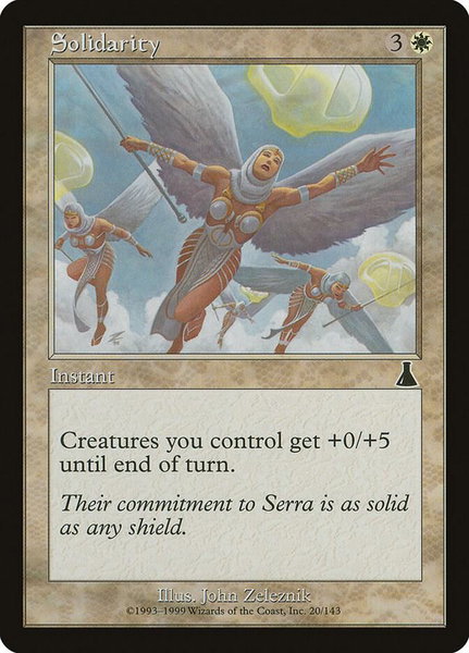 Solidarity trading card from Urza's Destiny Solidarity - Urza's Destiny Magic: The Gathering trading card