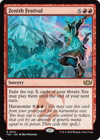 Zenith Festival - Commander: Tarkir: Dragonstorm (TDC) #41 - Rare Magic: The Gathering Trading Card