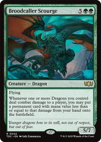 Broodcaller Scourge - Commander: Tarkir: Dragonstorm (TDC) #44 - Rare Magic: The Gathering Trading Card