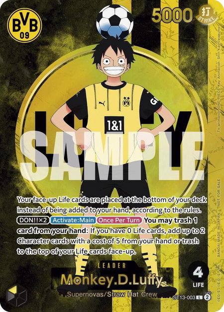 Monkey.D.Luffy (BVB x One Piece Campaign) - One Piece Promotion Cards One Piece trading card