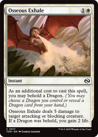 Osseous Exhale - Tarkir: Dragonstorm (TDM) #17 - Common Magic: The Gathering Trading Card