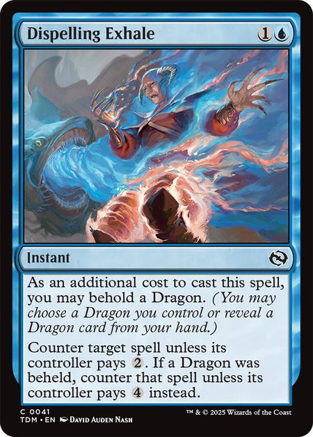 Dispelling Exhale - Tarkir: Dragonstorm Magic: The Gathering trading card